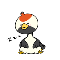 眠る小ちゃな鶴