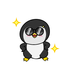 かっこいい小ちゃな南極ペンギン