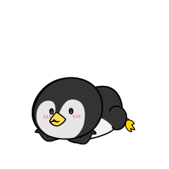 じっと見る小ちゃな南極ペンギン