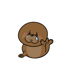 悲しい小ちゃなアザラシ