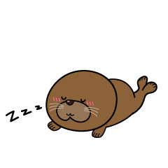 眠る小ちゃなアザラシ