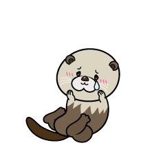 悲しい小ちゃなラッコ