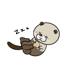 眠る小ちゃなラッコ