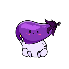 いいねする小ちゃなナス