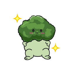 自信満々な小ちゃなブロッコリー