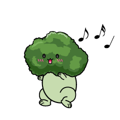 踊る小ちゃなブロッコリー