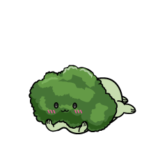 じっと見る小ちゃなブロッコリー