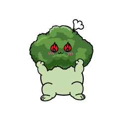 熱意のある小ちゃなブロッコリー