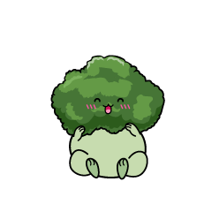 笑顔の小ちゃなブロッコリー