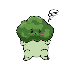 困る小ちゃなブロッコリー