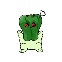 熱意のある小ちゃなピーマン