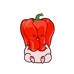笑顔の小ちゃなパプリカ