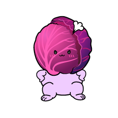 怒る小ちゃな紫キャベツ