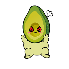 熱意のある小ちゃなアボカド