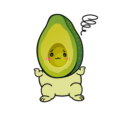 困る小ちゃなアボカド