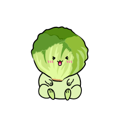 笑う小ちゃなレタス