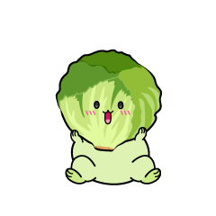 驚く小ちゃなレタス