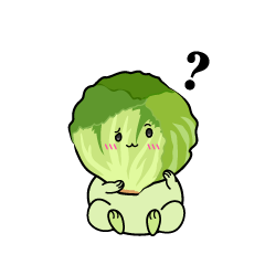 考える小ちゃなレタス