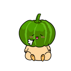 リラックスする小ちゃなカボチャ