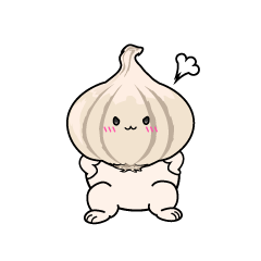 怒る小ちゃなニンニク