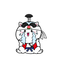 大泣きする小ちゃな猫の桃太郎