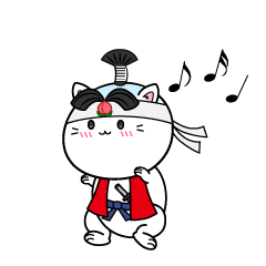 踊る小ちゃな猫の桃太郎