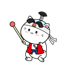 説明する小ちゃな猫の桃太郎