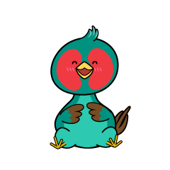 笑顔の小ちゃなキジ