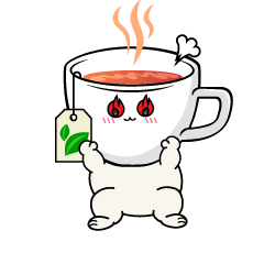 熱意のある小ちゃな紅茶のティーカップ