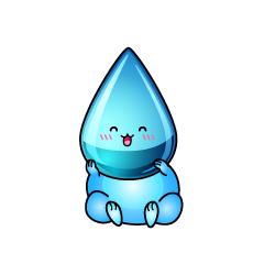 笑顔の小ちゃな水滴（しずく）