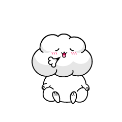 リラックスする小ちゃな雲