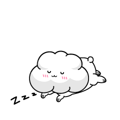 眠る小ちゃな雲