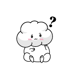 考える小ちゃな雲