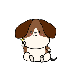いいねする小ちゃなビーグル犬