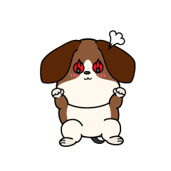 熱意のある小ちゃなビーグル犬