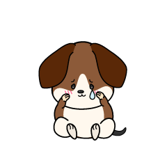 悲しい小ちゃなビーグル犬