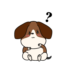 考える小ちゃなビーグル犬