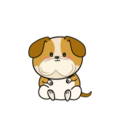 小ちゃなブルドッグ犬