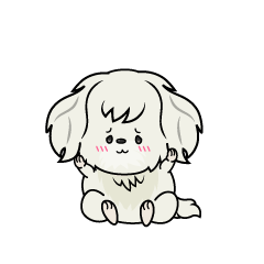 絶望する小ちゃな白いマルチーズ