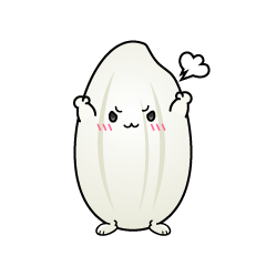 怒る小ちゃな米粒