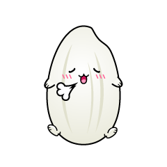 リラックスする小ちゃな米粒