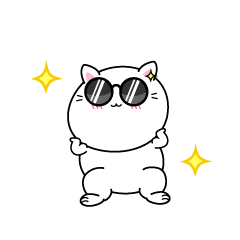 かっこいい白ネコ