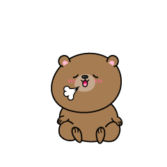 リラックスする小グマ