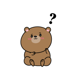 考える小グマ