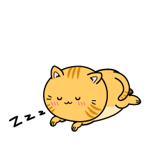 眠る小ちゃな茶トラ猫