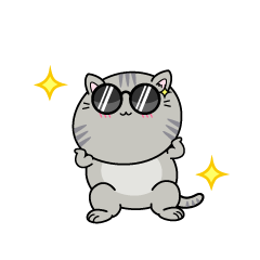 かっこいい小ちゃなサバトラ猫