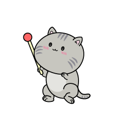 説明する小ちゃなサバトラ猫