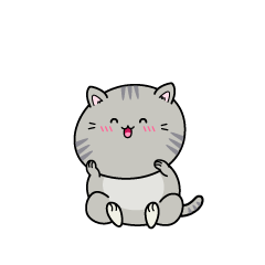 笑顔の小ちゃなサバトラ猫