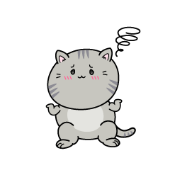 困る小ちゃなサバトラ猫