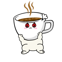 熱意のある小ちゃなカップコーヒー